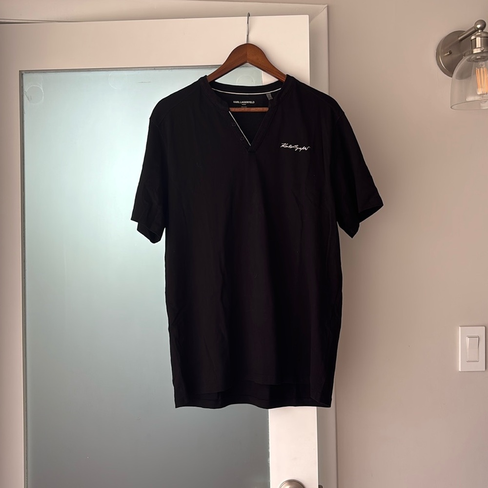 black shirt karl lagerfeld size l